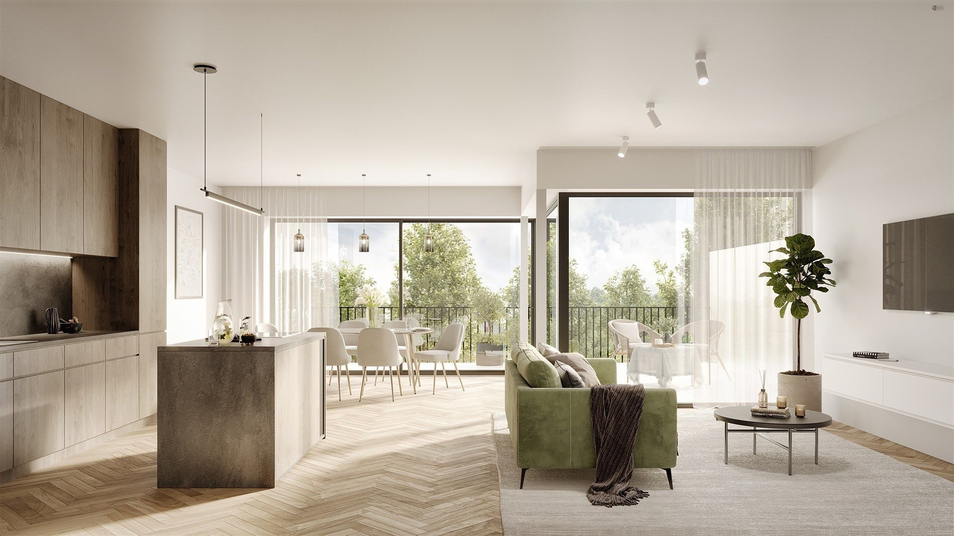 Top gelegen 2 slaapkamer appartement met mooi zicht foto {{pictureIndex}}