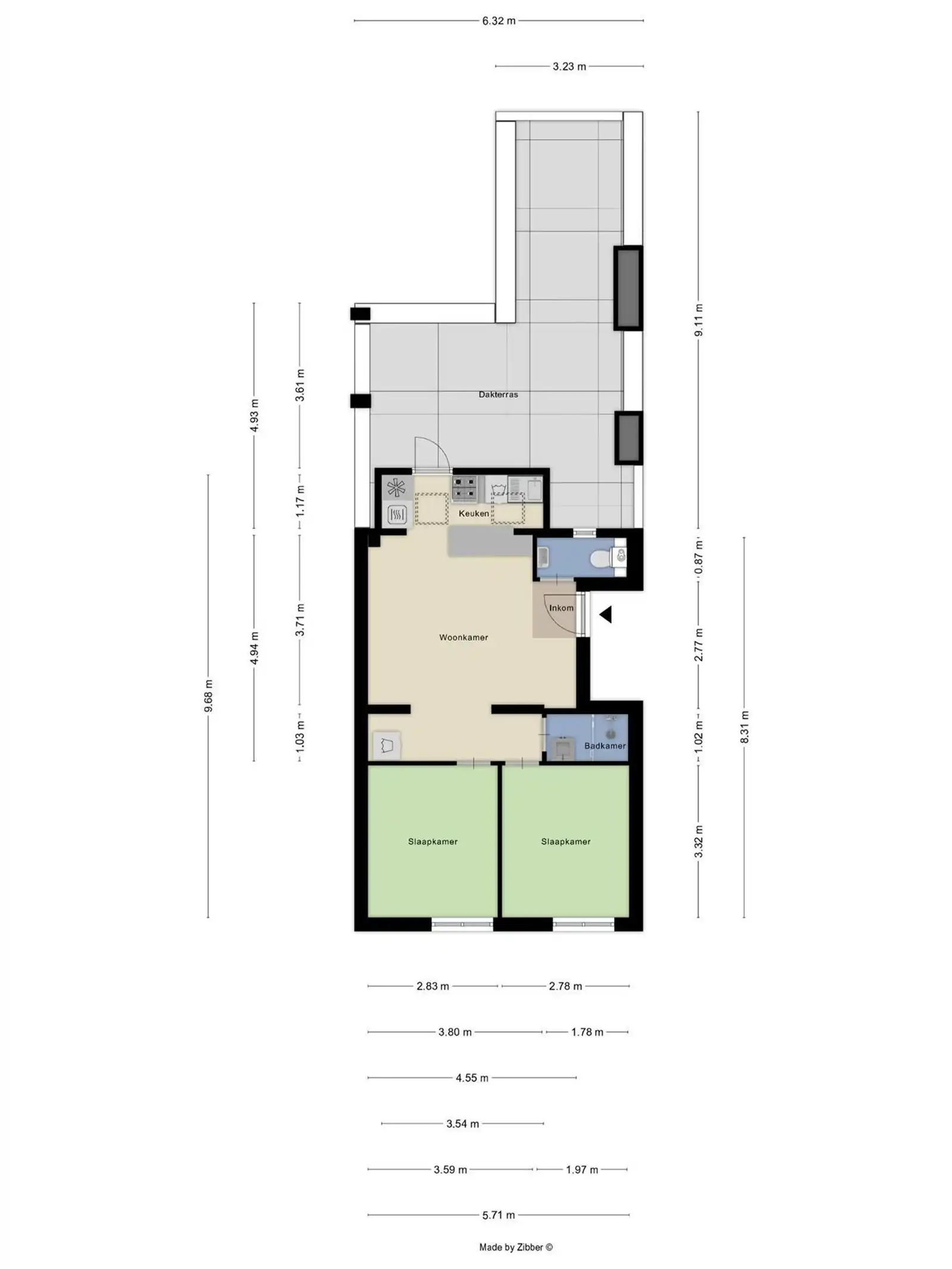 Gezellig appartement met prachtig zicht foto 4