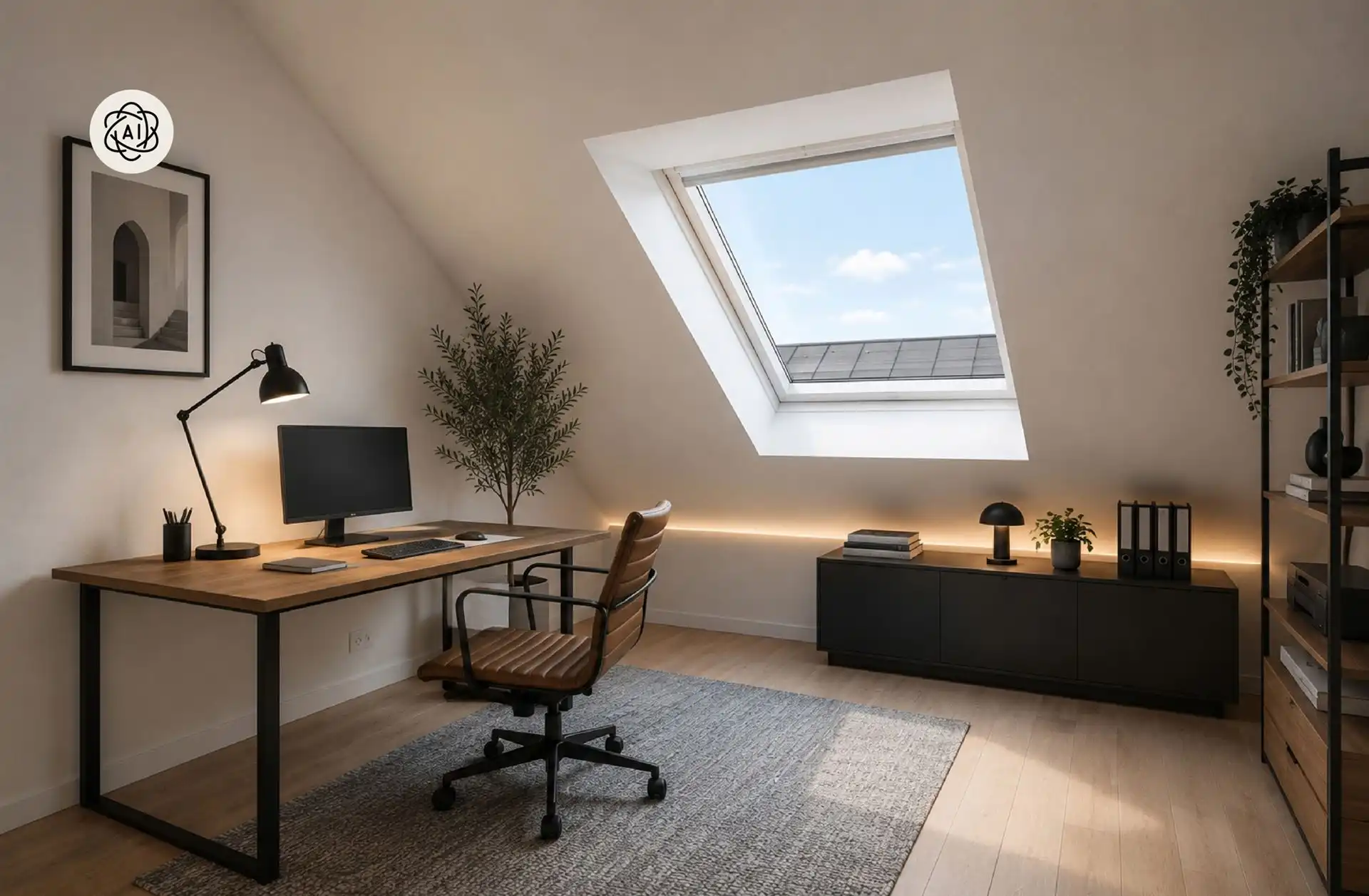 Topgelegen grote woning met 4 slk, omheinde tuin en garage. foto 16