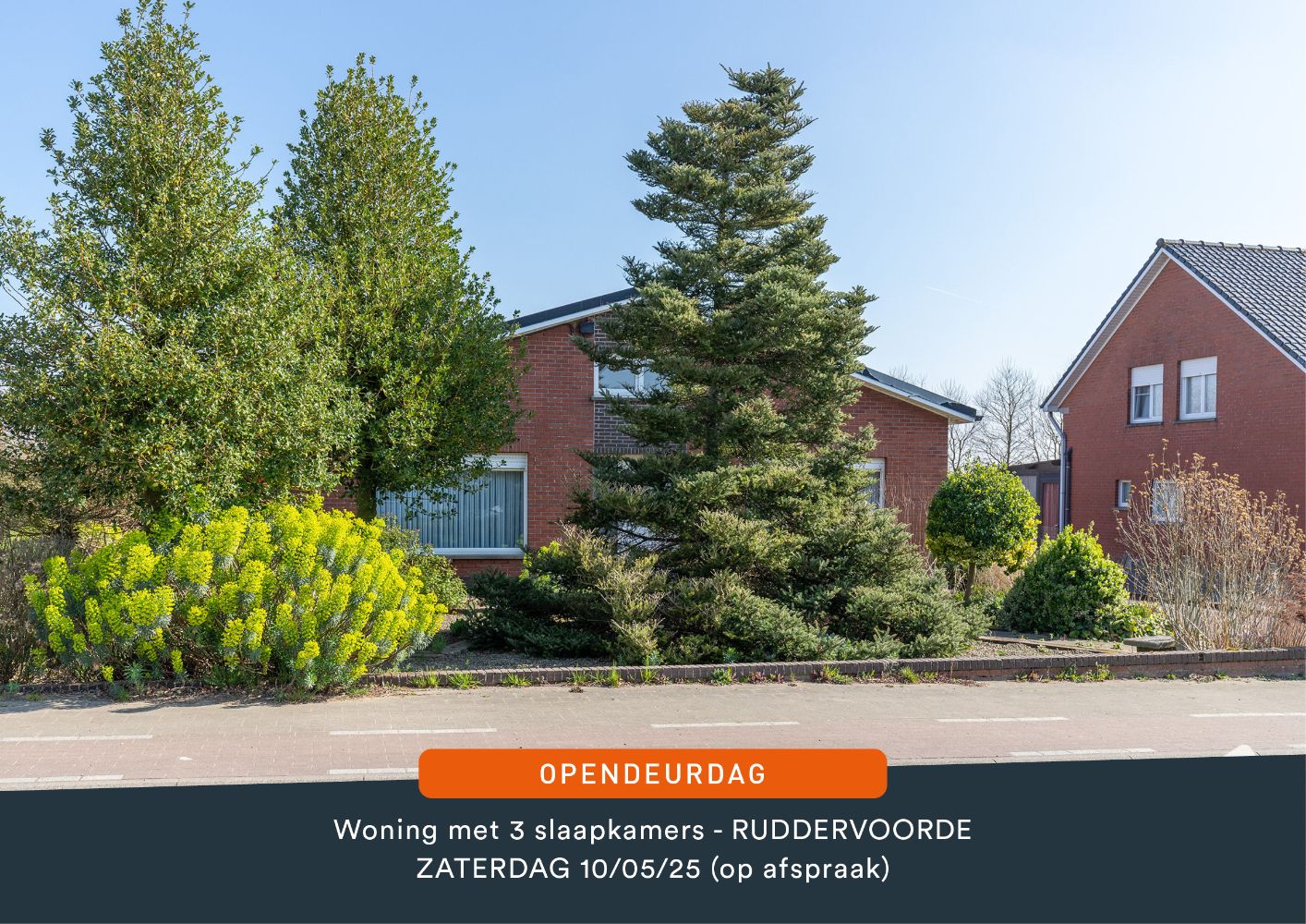Hoofdfoto van de publicatie: UITNODIGENDE BUNGALOW met 3 mooie slaapkamers, garage en een perceel van 1238 m²