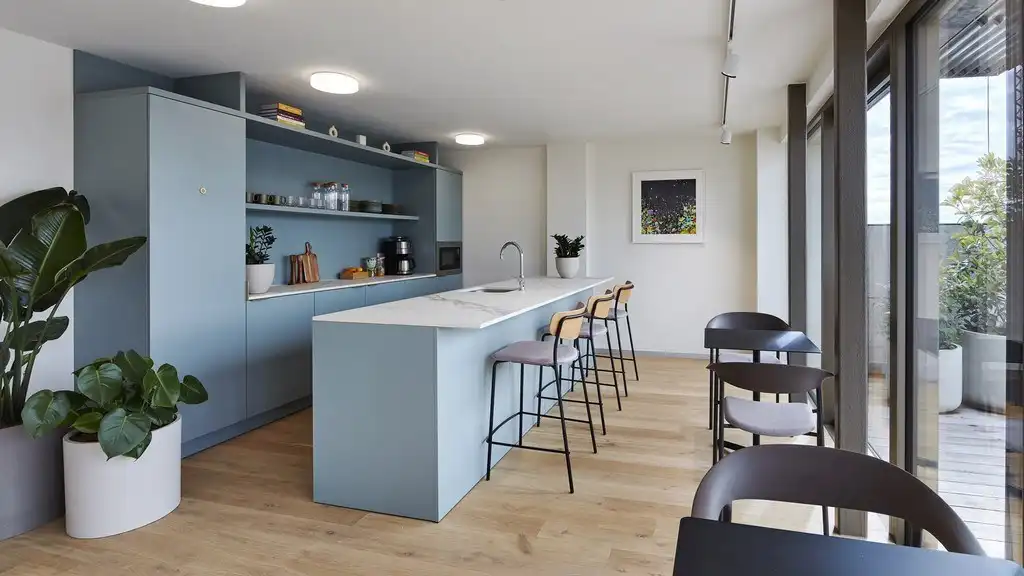 Volledig ingericht kantoorverdiep te huur in Clockwise Antwerpen foto 4