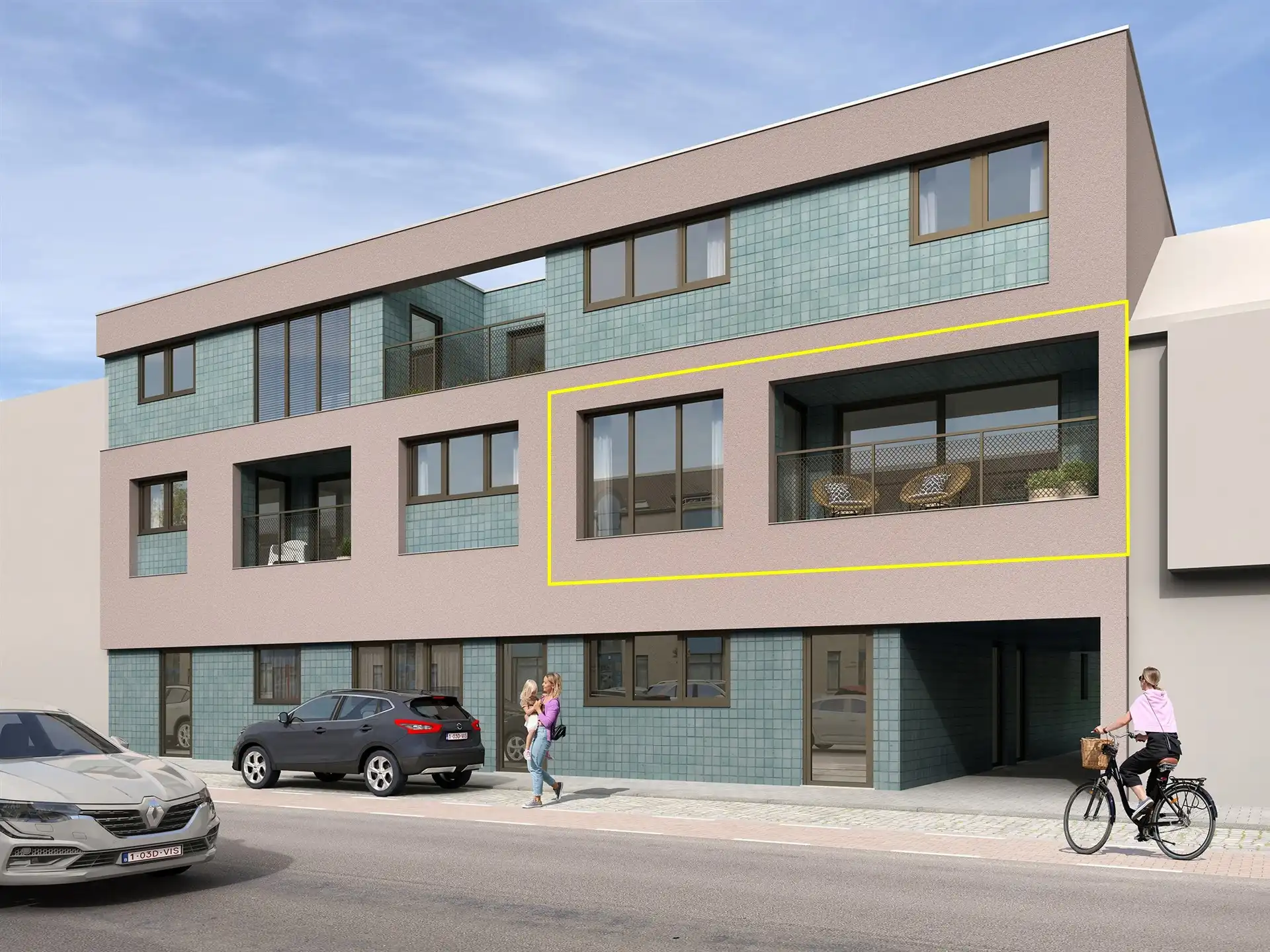 Nieuwbouw 2 slaapkamer appartement in centrum Wetteren foto {{pictureIndex}}