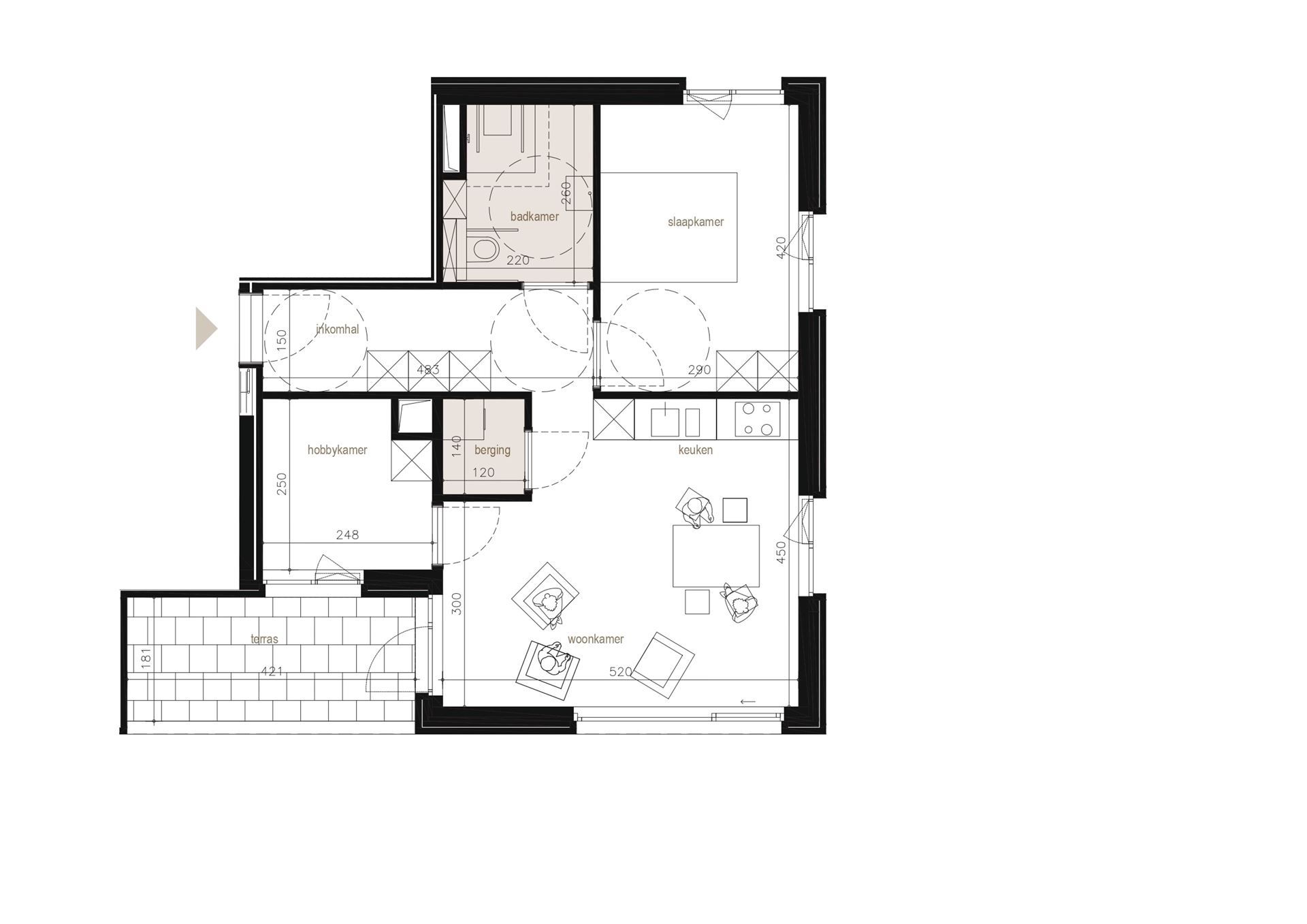 Instapklare Assistentiewoning met Terras In Kontich foto 15