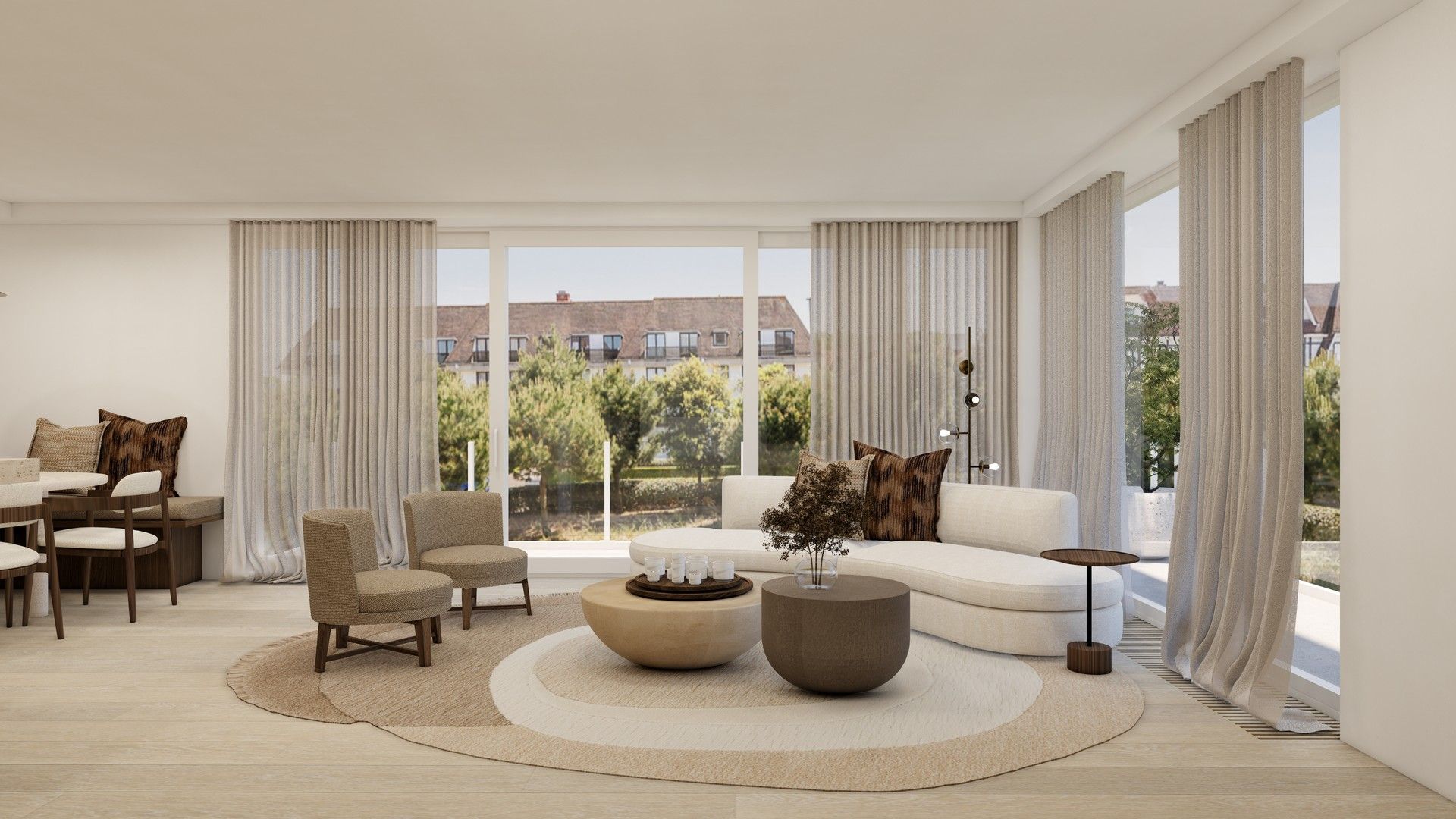Gerenoveerd hoekappartement met mooie terrassen in een prestigieus gebouw op de Wandeldijk. foto {{pictureIndex}}
