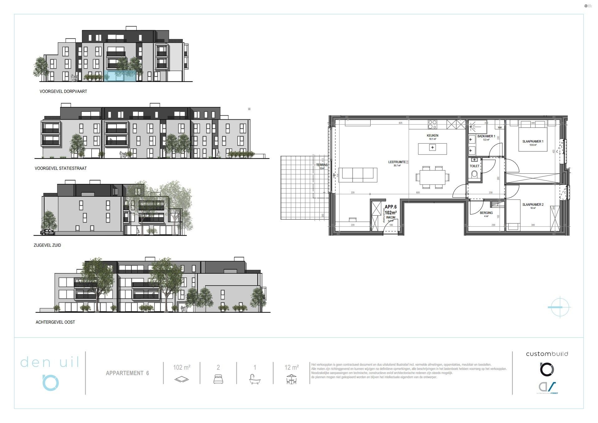 Gelijkvloers 2 slaapkameb appartement foto {{pictureIndex}}