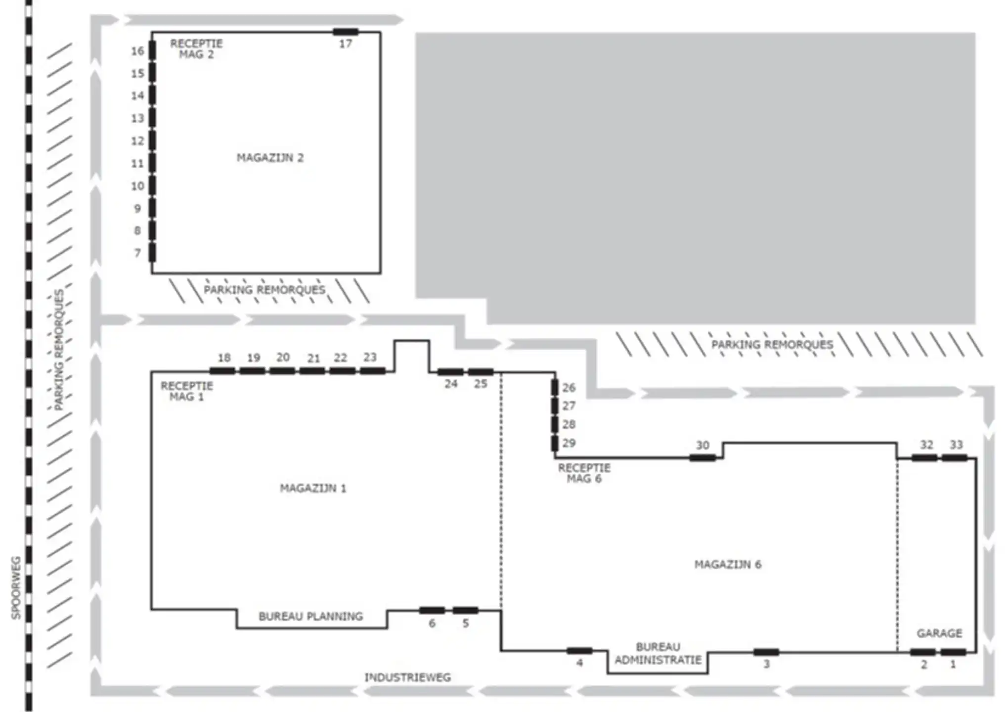 Magazijn 4.820m² met 5 laad-en loskades foto 2