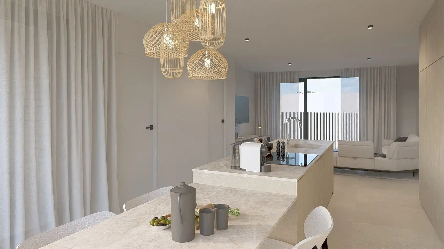 Uitzonderlijk ruim duplex appartement, voorzien van 2 (+1) slaapkamers gelegen op de tweede en derde verdieping met 3 terrassen en ondergrondse parkeerplaats in hartje Maaseik.  foto 5