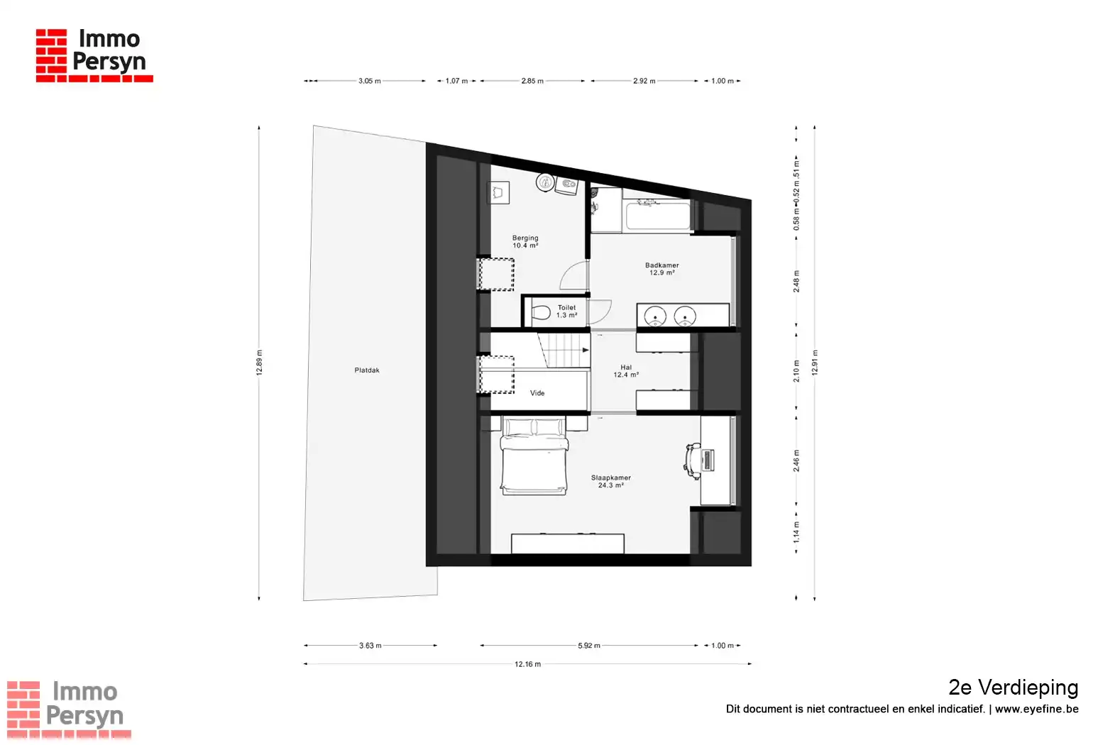 Modern en veelzijdig gebouw met 3 appartementen, rustige tuin en aanpalend perceel te Bekkevoort foto 62
