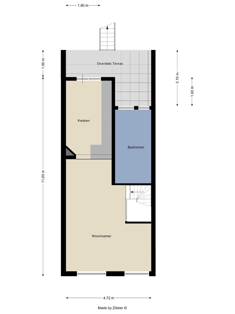 Woning met atypische indeling, tuin en vlakbij Te Boelaerpark foto 20