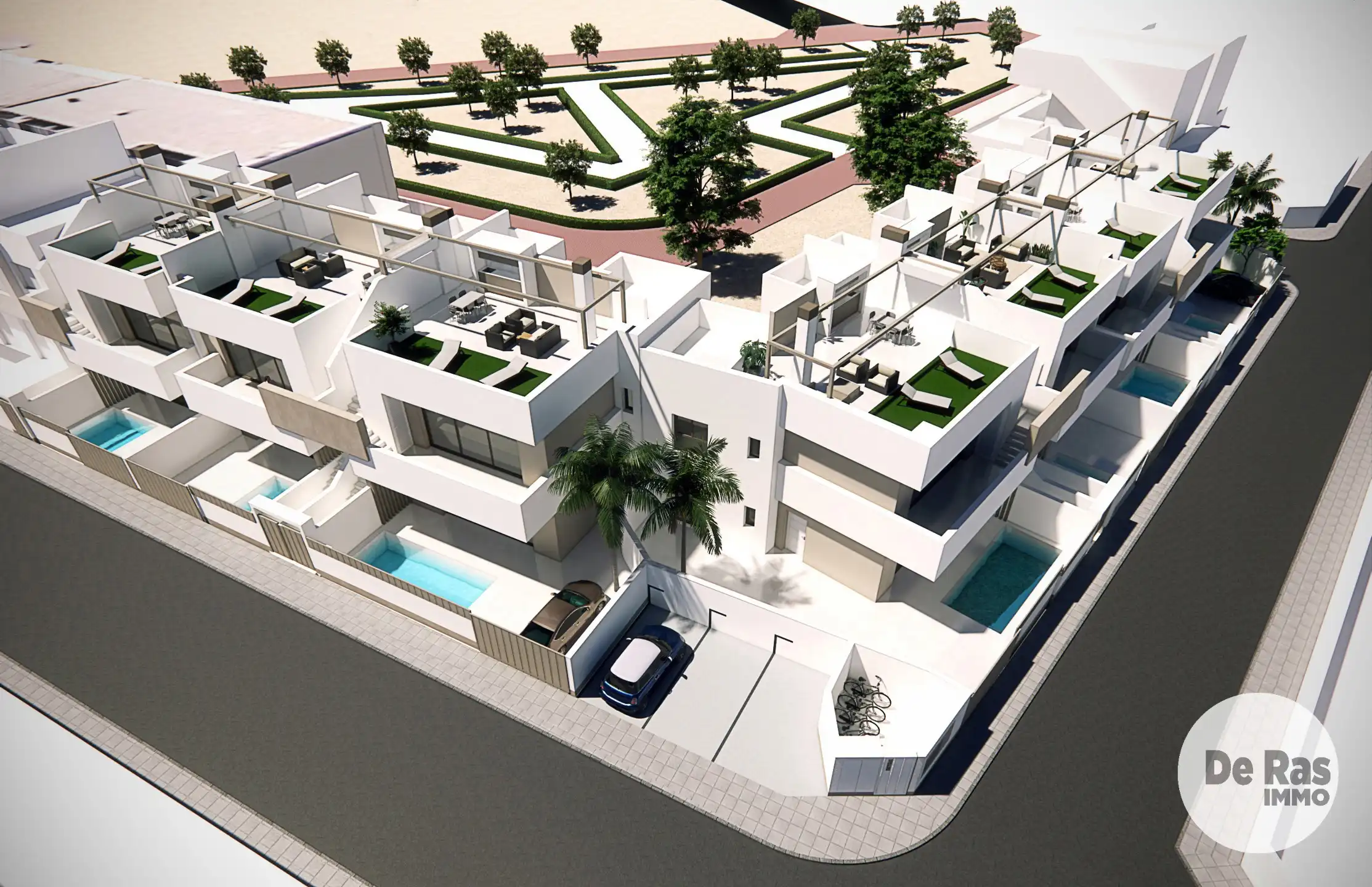 SPANJE - Bungalows / Duplex woningen te koop – 2 & 3 slpk. foto 11
