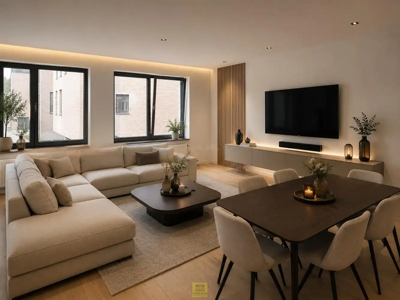 Lichtrijk 1-slaapkamerappartement in het hart van Lede foto 2