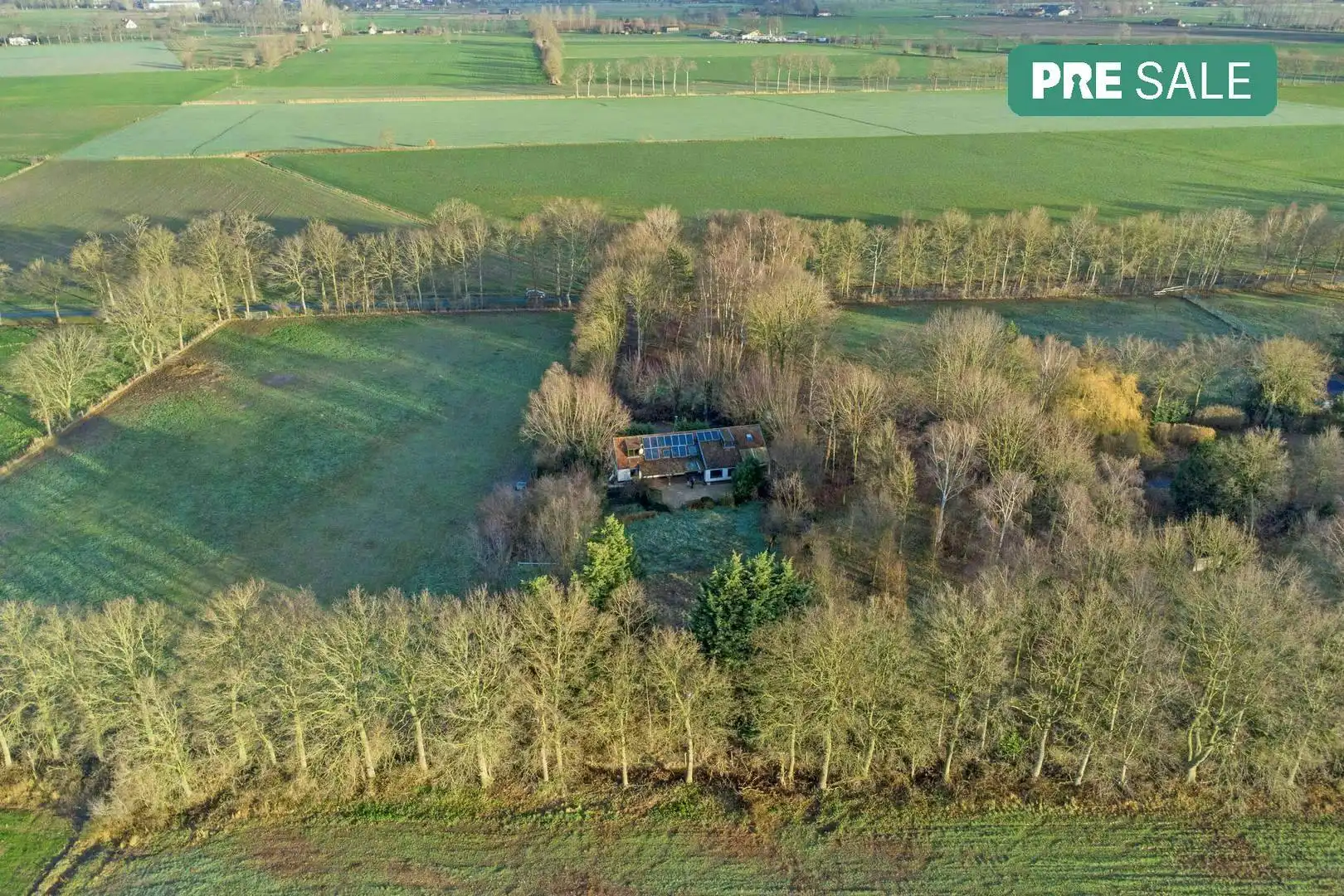 Hoofdfoto van de publicatie: Uitzonderlijk gelegen huis (14.953m²) langs Haantjesveld te Maldegem