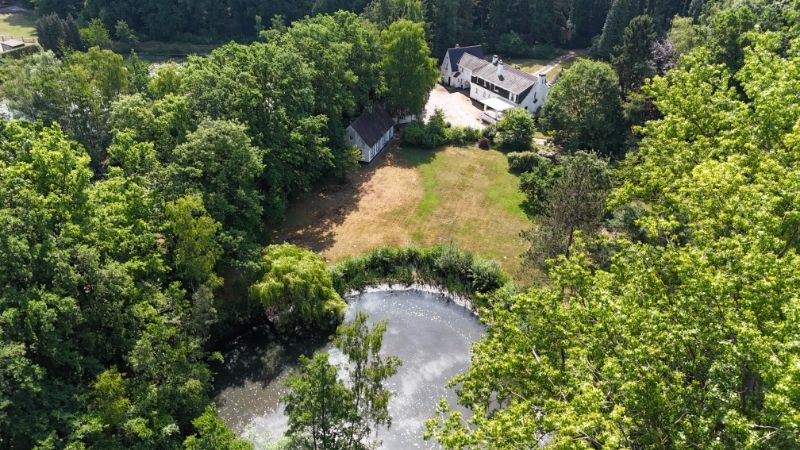 Kasteelvilla met bijgebouw op uniek domein 1 hectare 71 are met grote vijver foto 13