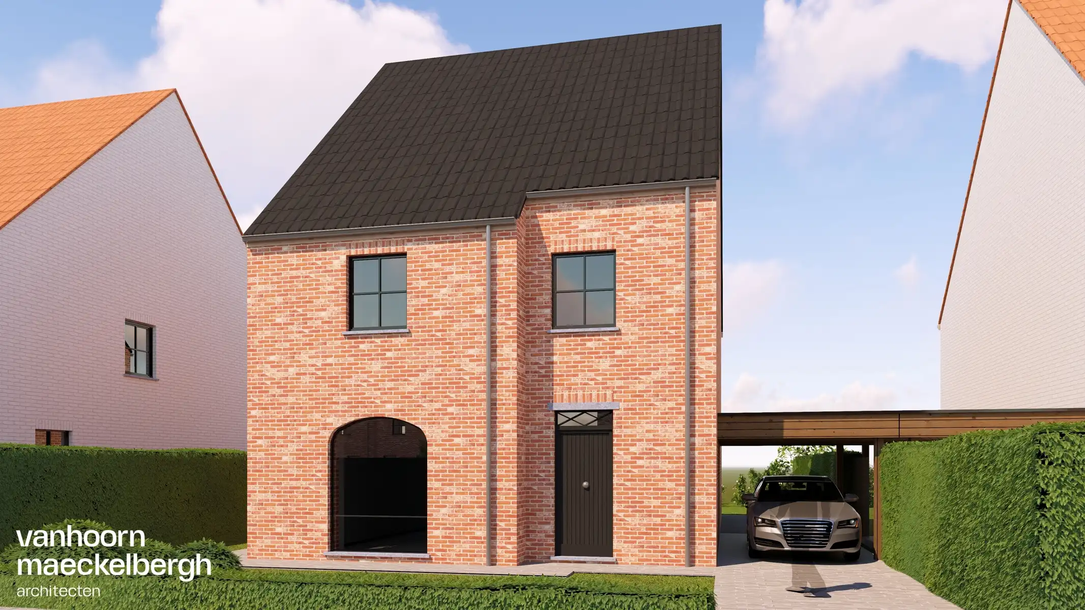 Ruime open bebouwing met zuidgerichte tuin in Gistel. foto {{pictureIndex}}