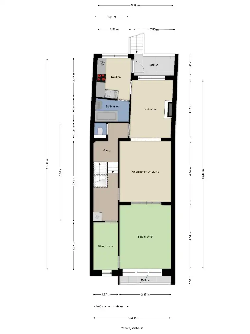 Super gelegen opbrengsteigendom bestaande uit 3 appartementen met tuin in het centrum van Tienen, EPC label C foto 46