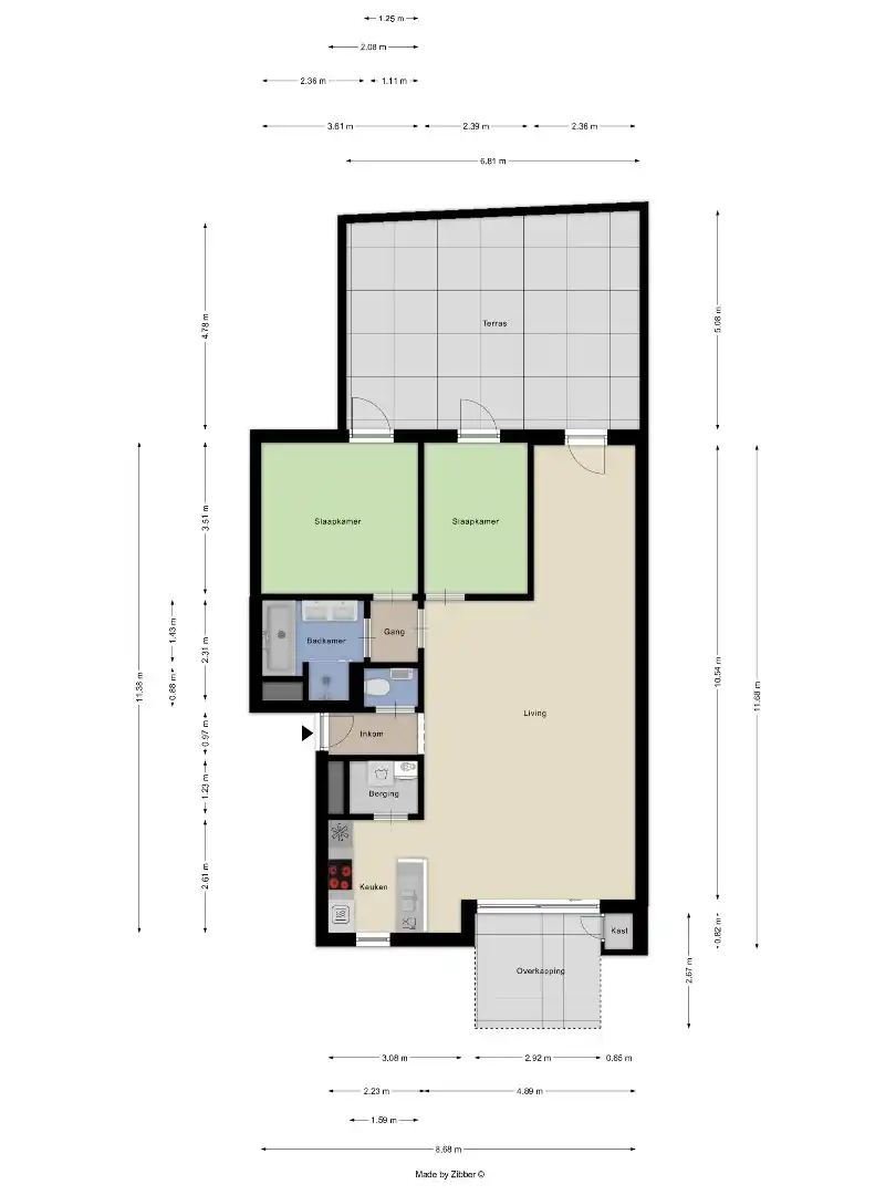 Appartement met 2 slaapkamers, tuin, terras en autostaanplaats in Leuven! - EPC 175 kWh/m² - bewoonbare opp. 96 m² foto 30