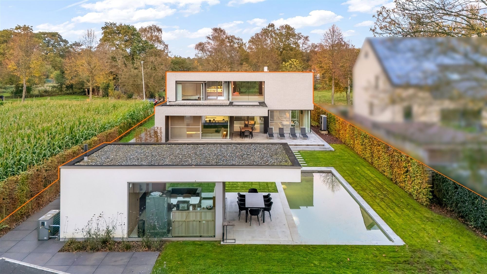 IMPRESSIONANTE EN EXEPTIONEEL AFGEWERKTE LUXE VILLA GELEGEN OP EEN UITERST RUSTIG EN ZONNIG PERCEEL VAN 14ARE 63CA TE KOERSEL foto 117