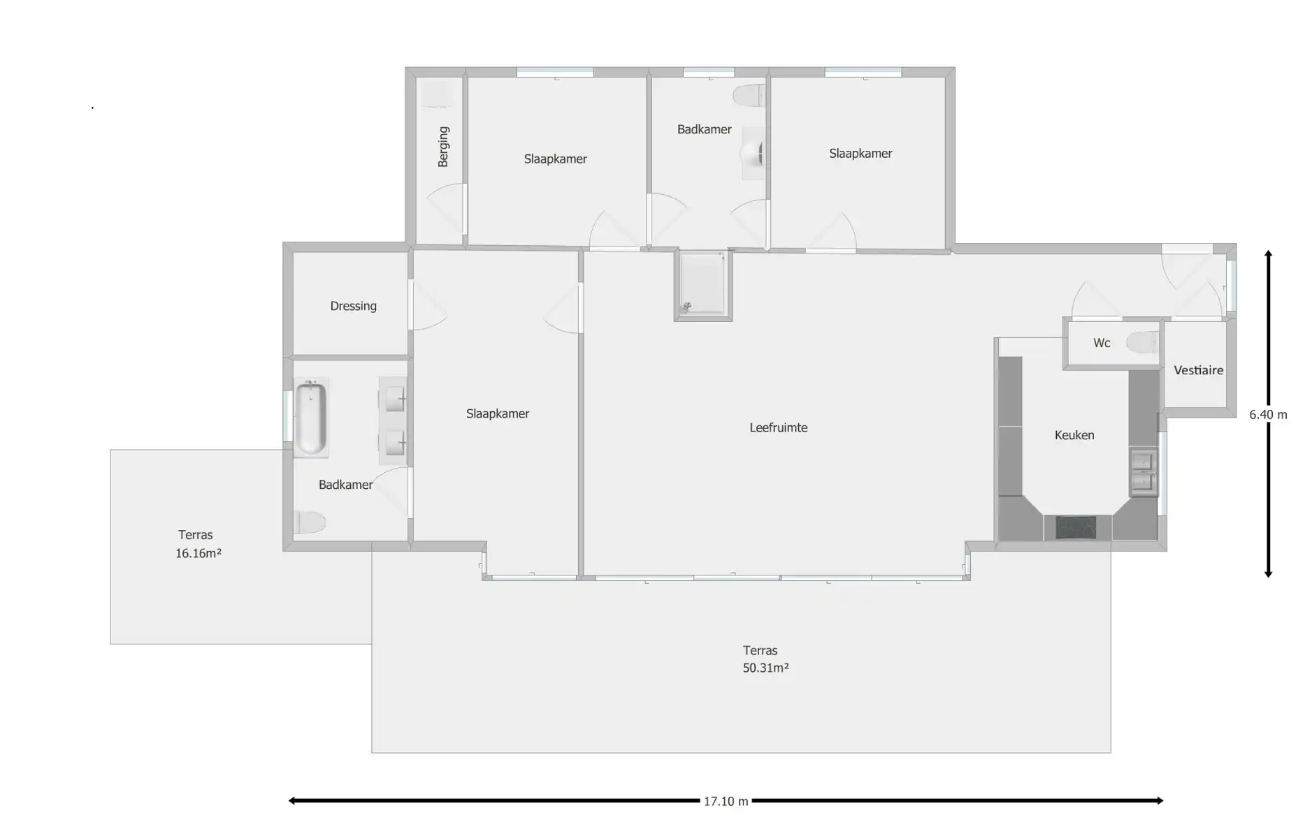 Ruime penthouse met riant zonneterras foto 28