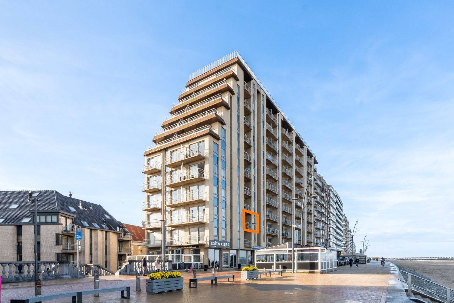 Eén slaapkamer appartement met frontaal zeezicht foto 2