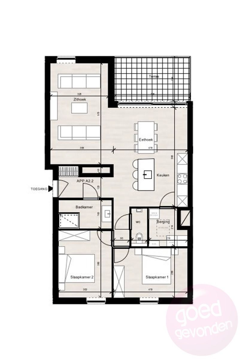 NIEUWBOUW - 2 SLAAPKAMERS - PARKING - CENTRAAL foto 2