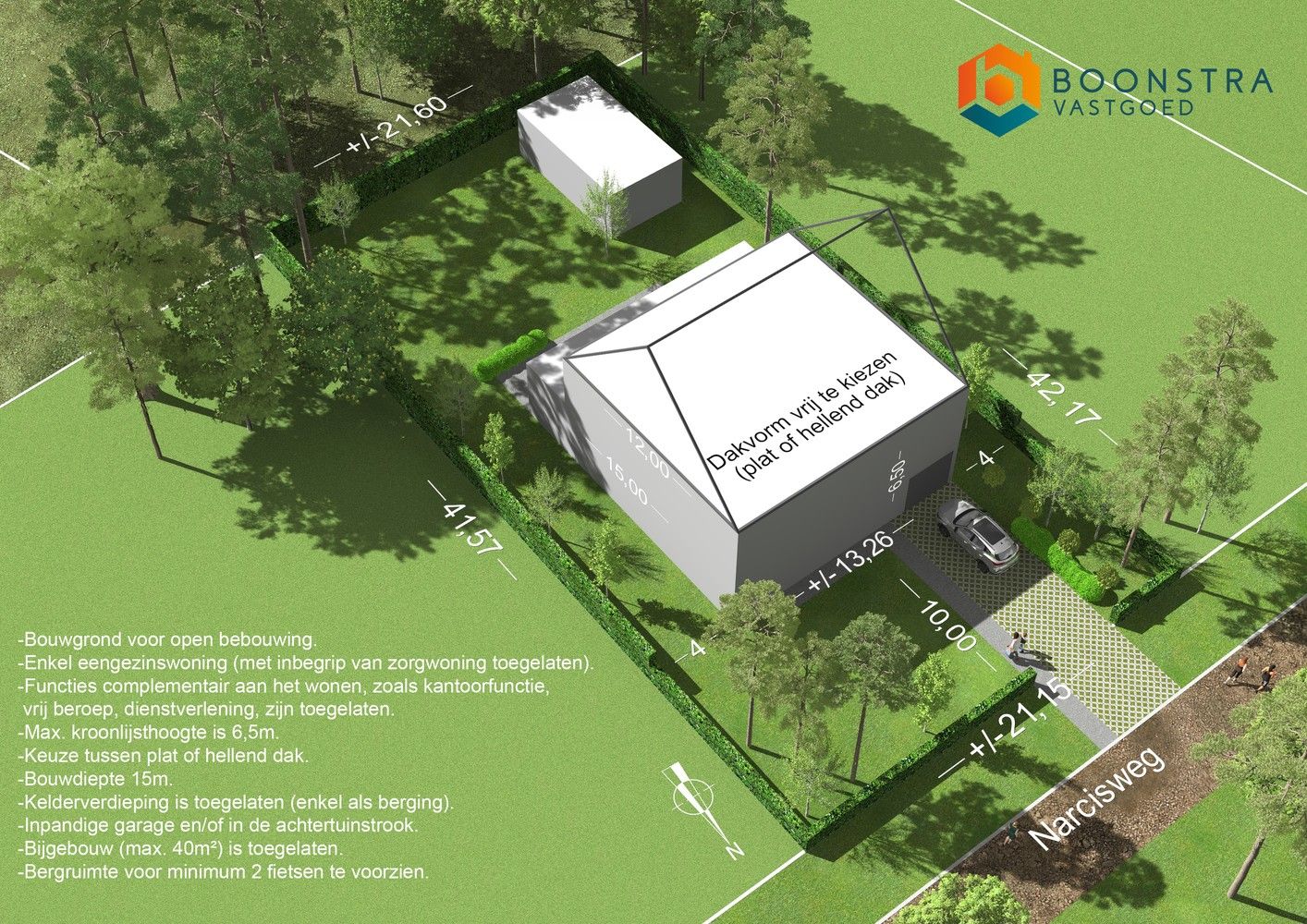 Bouwgrond voor open bebouwing op 895m² in groene omgeving te Keerbergen foto {{pictureIndex}}