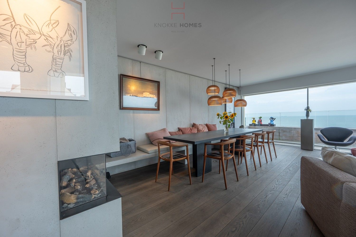 Exceptioneel hoekappartement op de Zeedijk genietend van uitzonderlijke zee- en strandzichten. foto 5