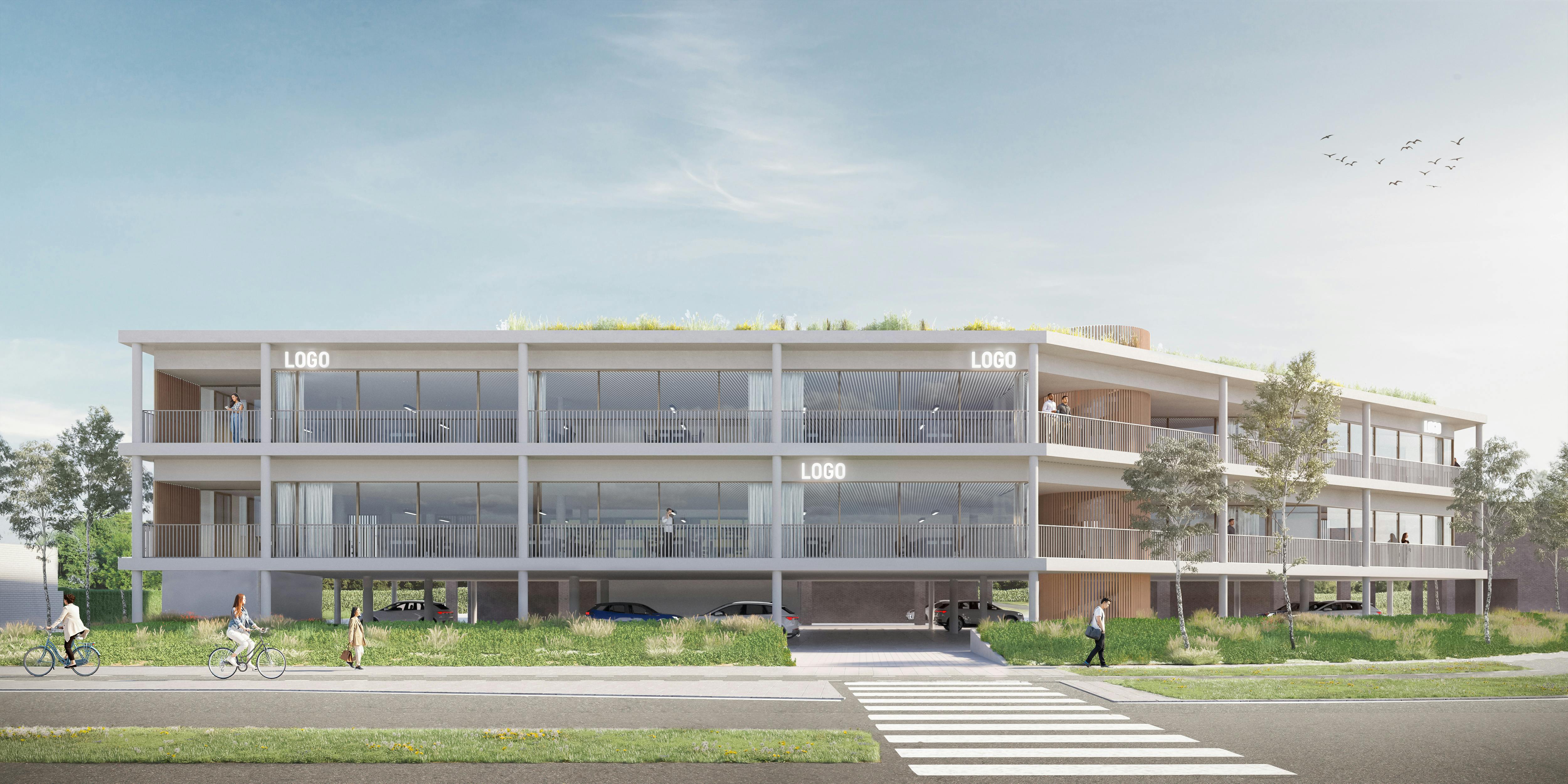Projectgrond te koop met vergunning voor kantoorgebouw foto 2