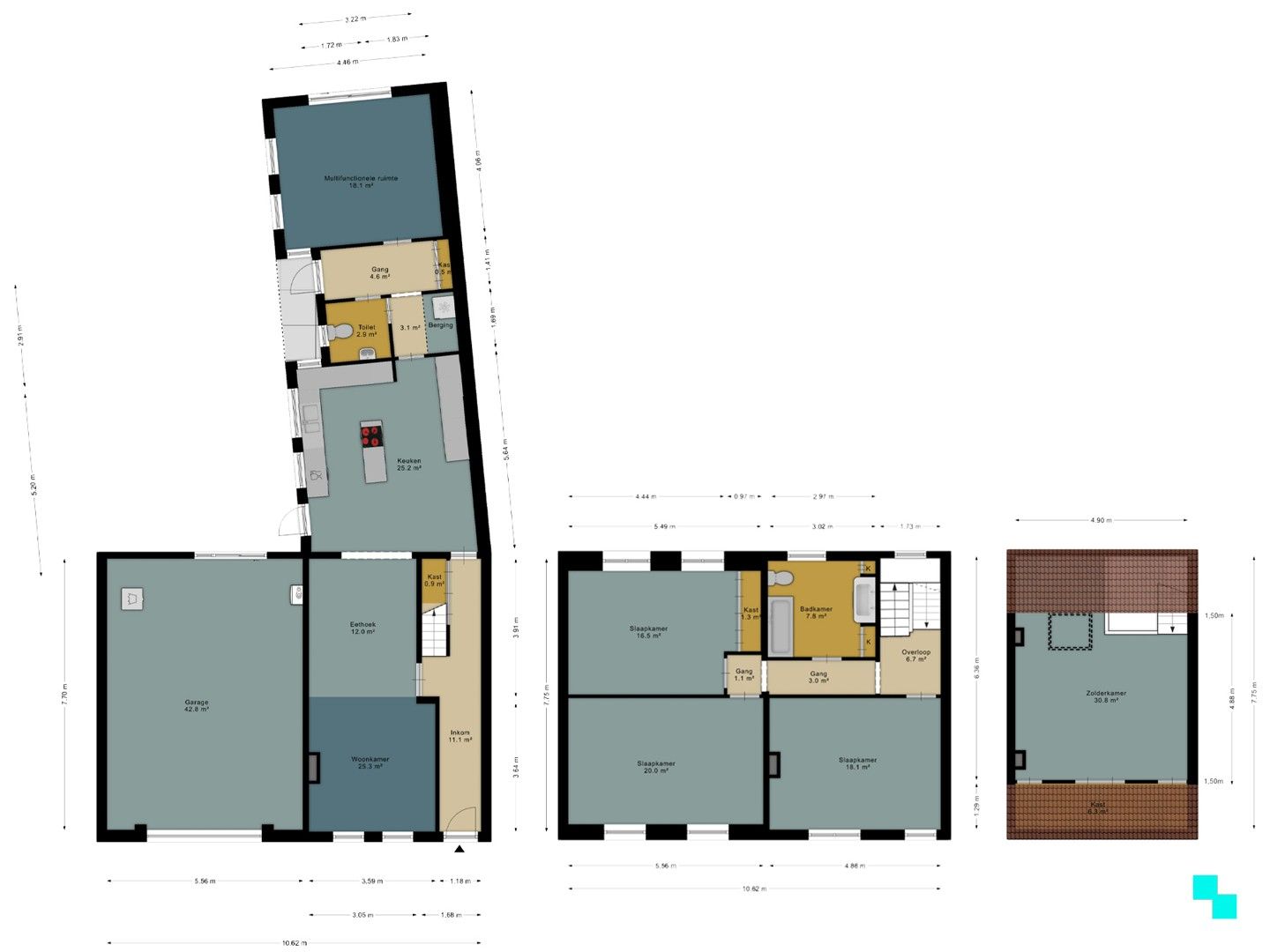 Charmante woning met vijf slaapkamers en inpandige garage te Merelbeke foto 30