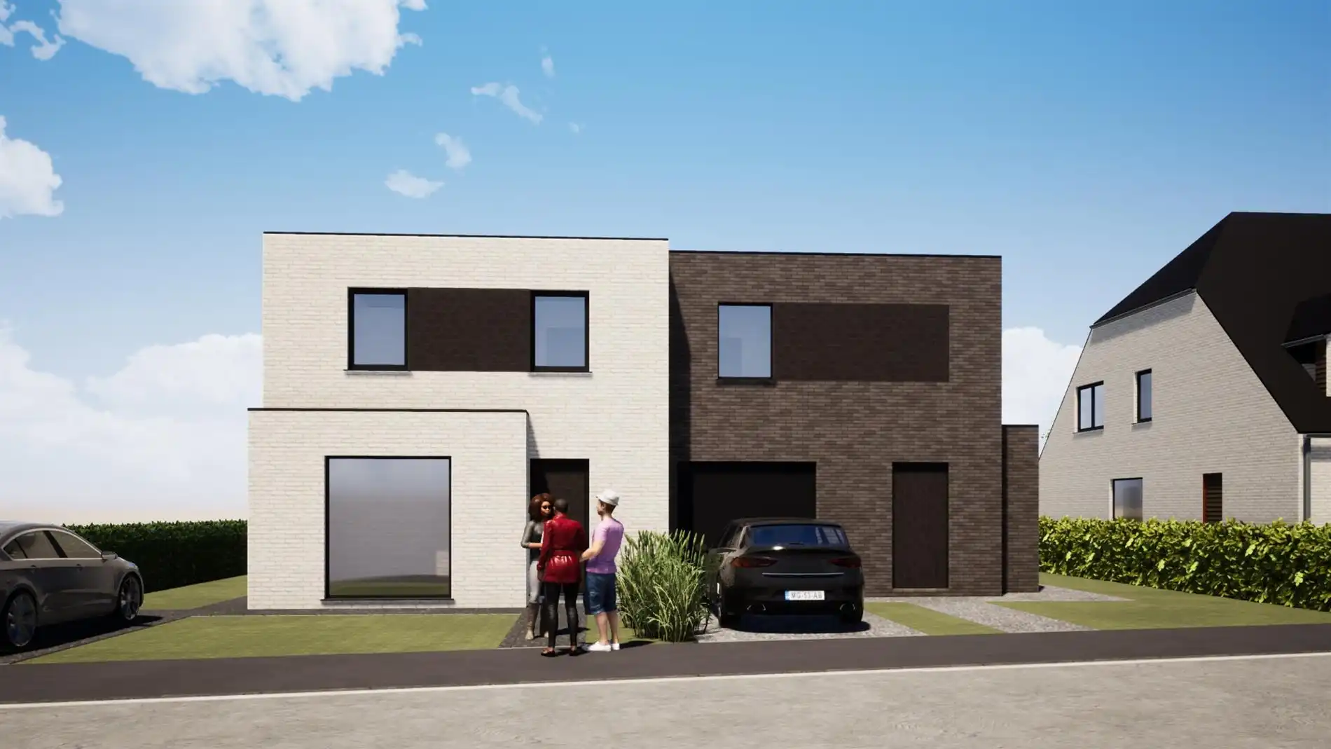 Moderne halfopen nieuwbouwwoning op 537 m² met garage, tuin en 3 slaapkamers foto 2