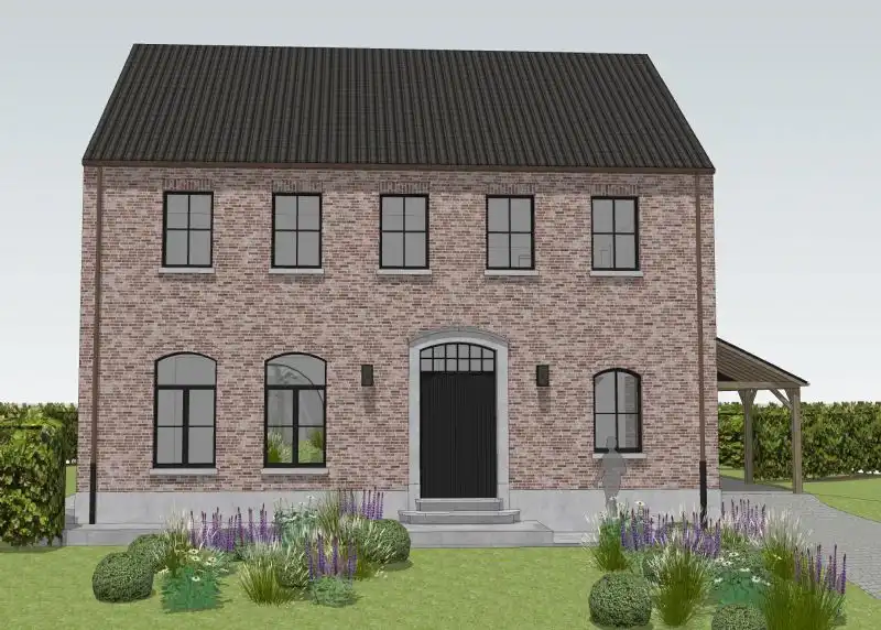 Nieuw te bouwen alleenstaande woning te Nazareth. foto {{pictureIndex}}