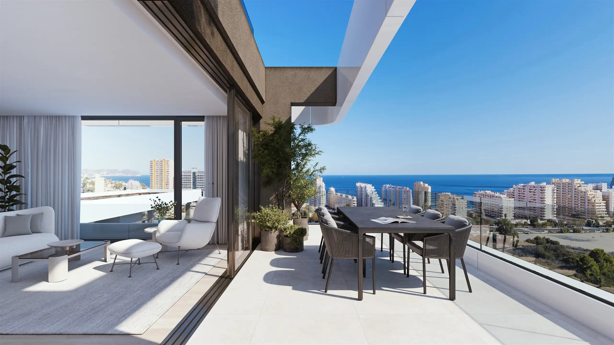 Spanje- CALPE LUXE Appartementen ZEEZICHT Binnen Zwembad foto 5