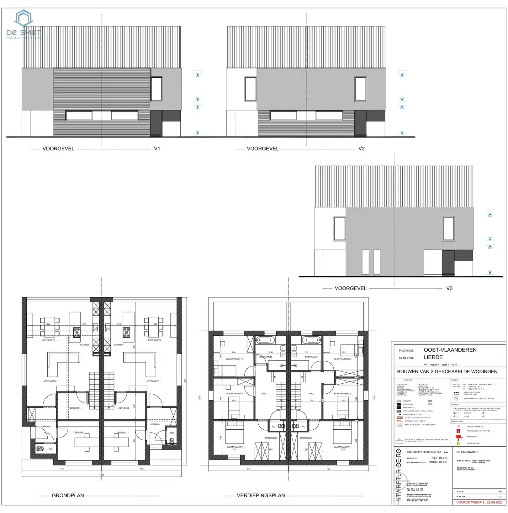 BOUWGROND MET VERGUNNING EN PLANNEN TE KOOP TE LIERDE. foto 4