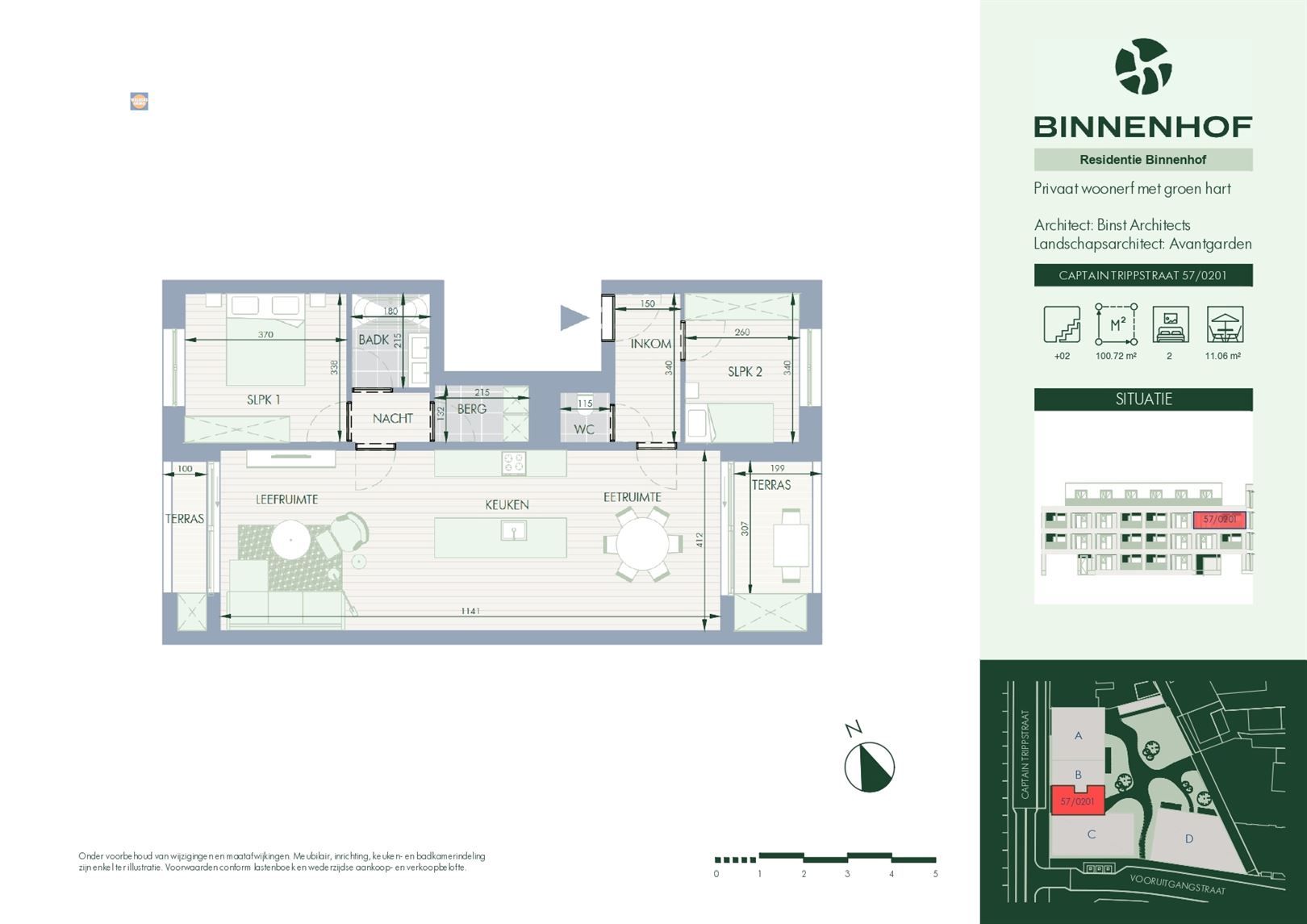 Lichtrijk appartement met twee slaapkamers en buitenruimte foto 8