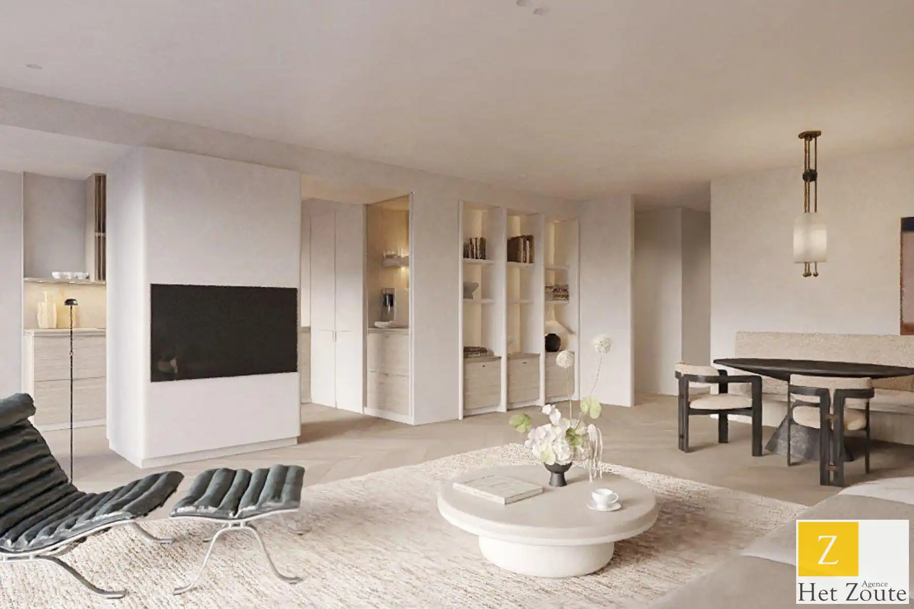 Te renoveren 114,4m2 appt + terras frontaal zeezicht - Zoute foto {{pictureIndex}}