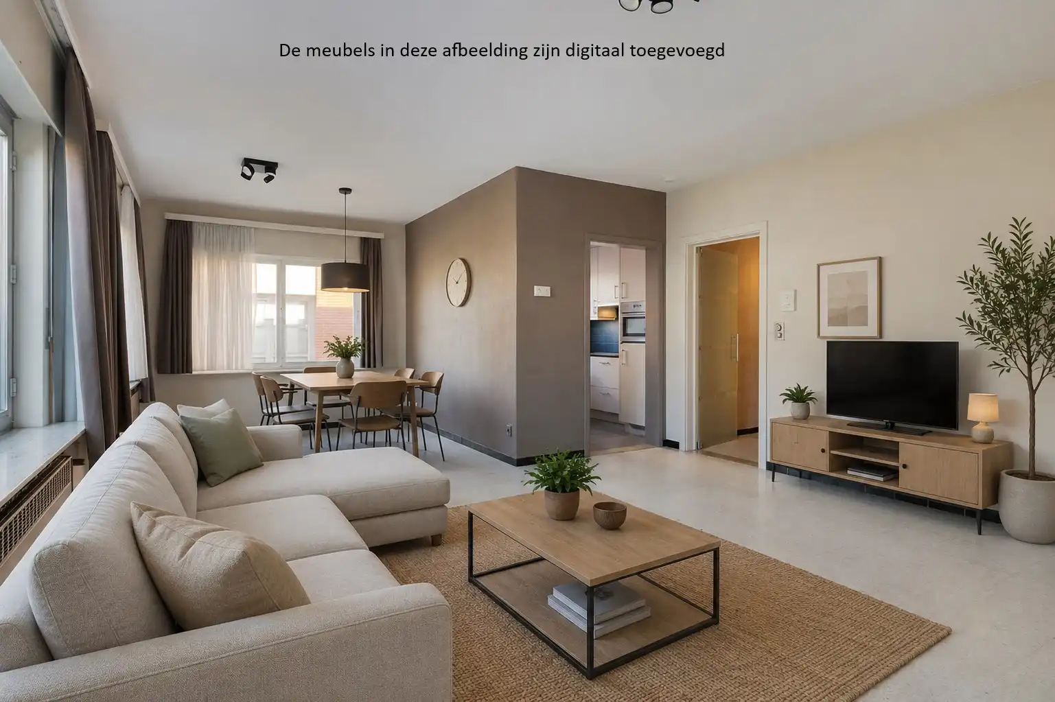 Gelijkvloers appartement met 2 slaapkamers, terras en tuin foto 6