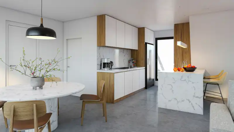 Penthouse nieuwbouw 141m² met terras 8m² op het westen foto 9