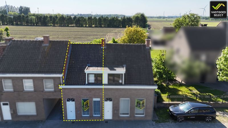 Hoofdfoto van de publicatie: Vastgoed Select: Rijwoning met westgerichte tuin, open zicht, garage en 2 slaapkamers in Eeklo