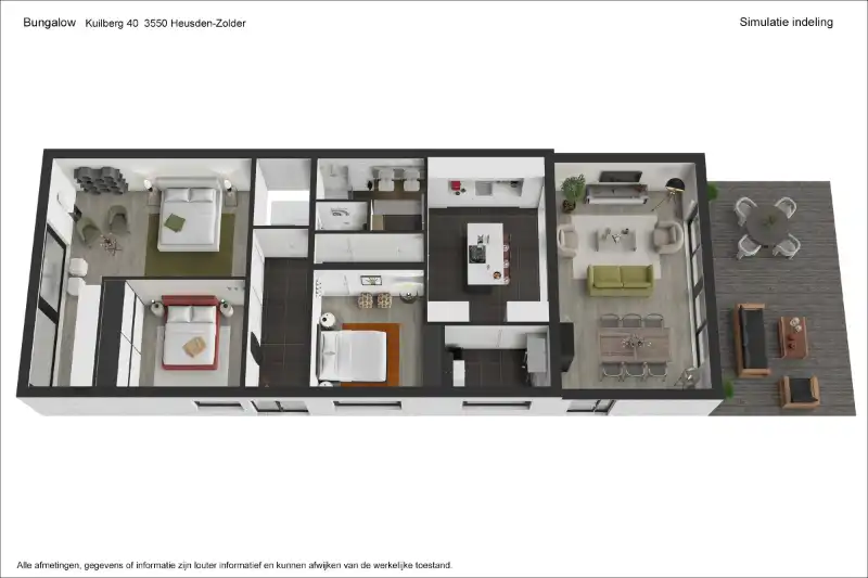 Ruime en rustig gelegen, te renoveren gelijkvloerse woning met bijna volledige onderkeldering op een knap perceel foto 7