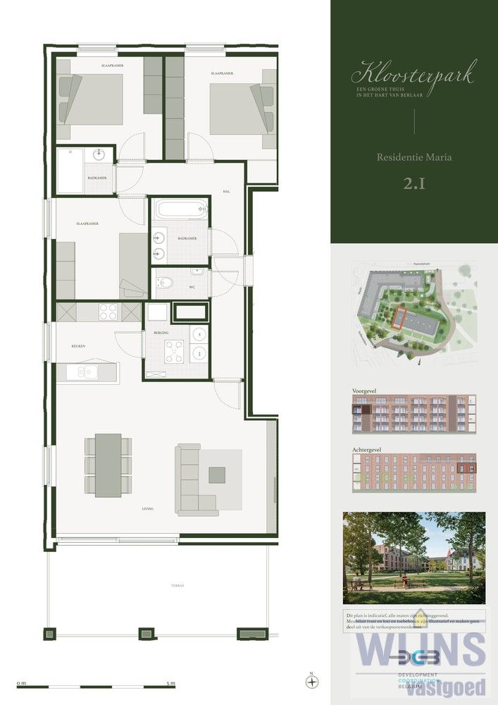 Residentie Maria | 3 SLKS | 112 m² | terras 20 m² foto {{pictureIndex}}