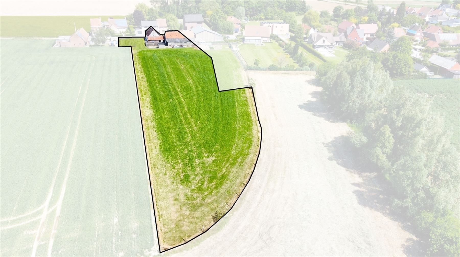 Hoeve met weide op 5555m² met zicht op Tiegemberg foto 7