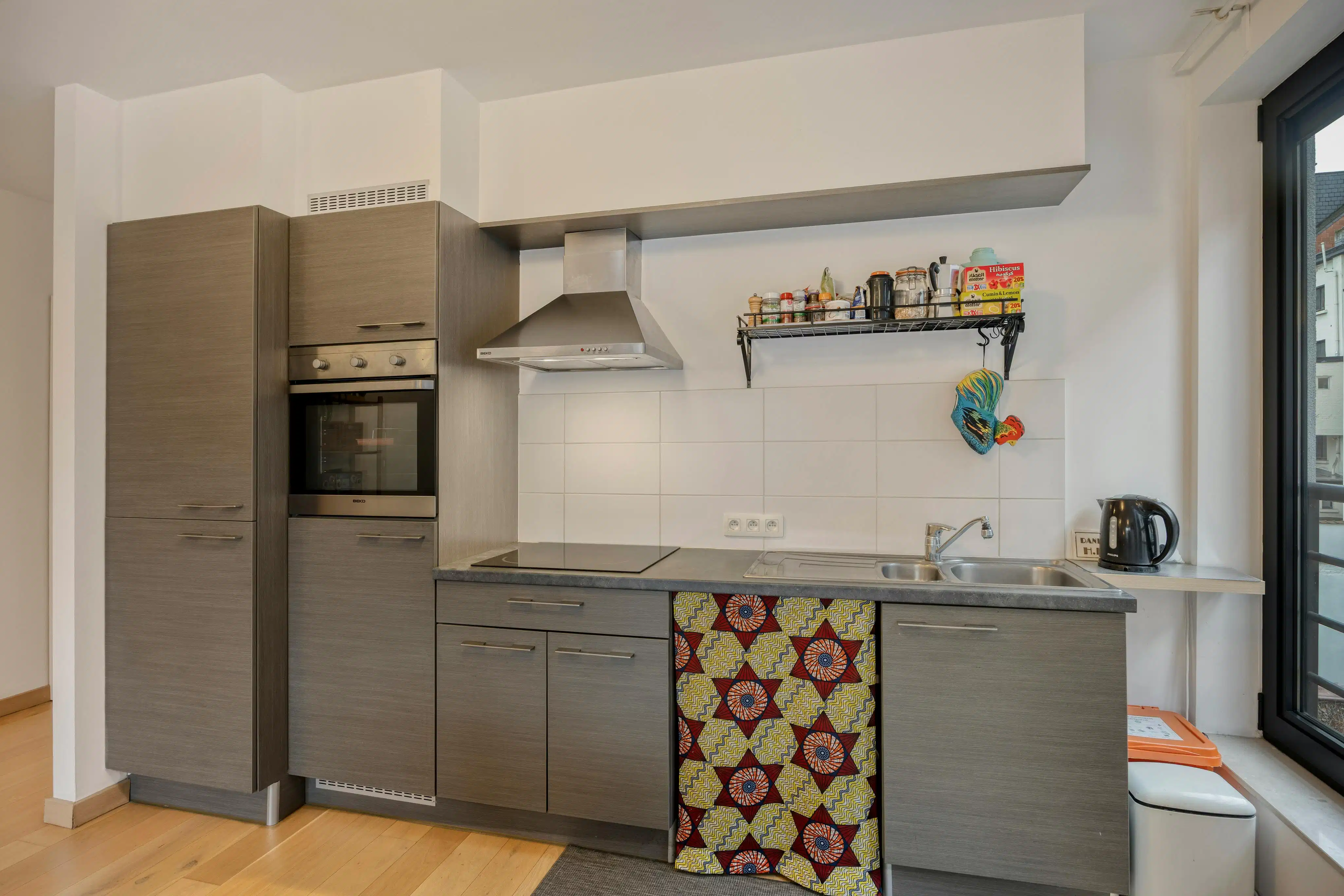 Rustig gelegen 1 slpk appt 65m², met terras en parking  foto 6