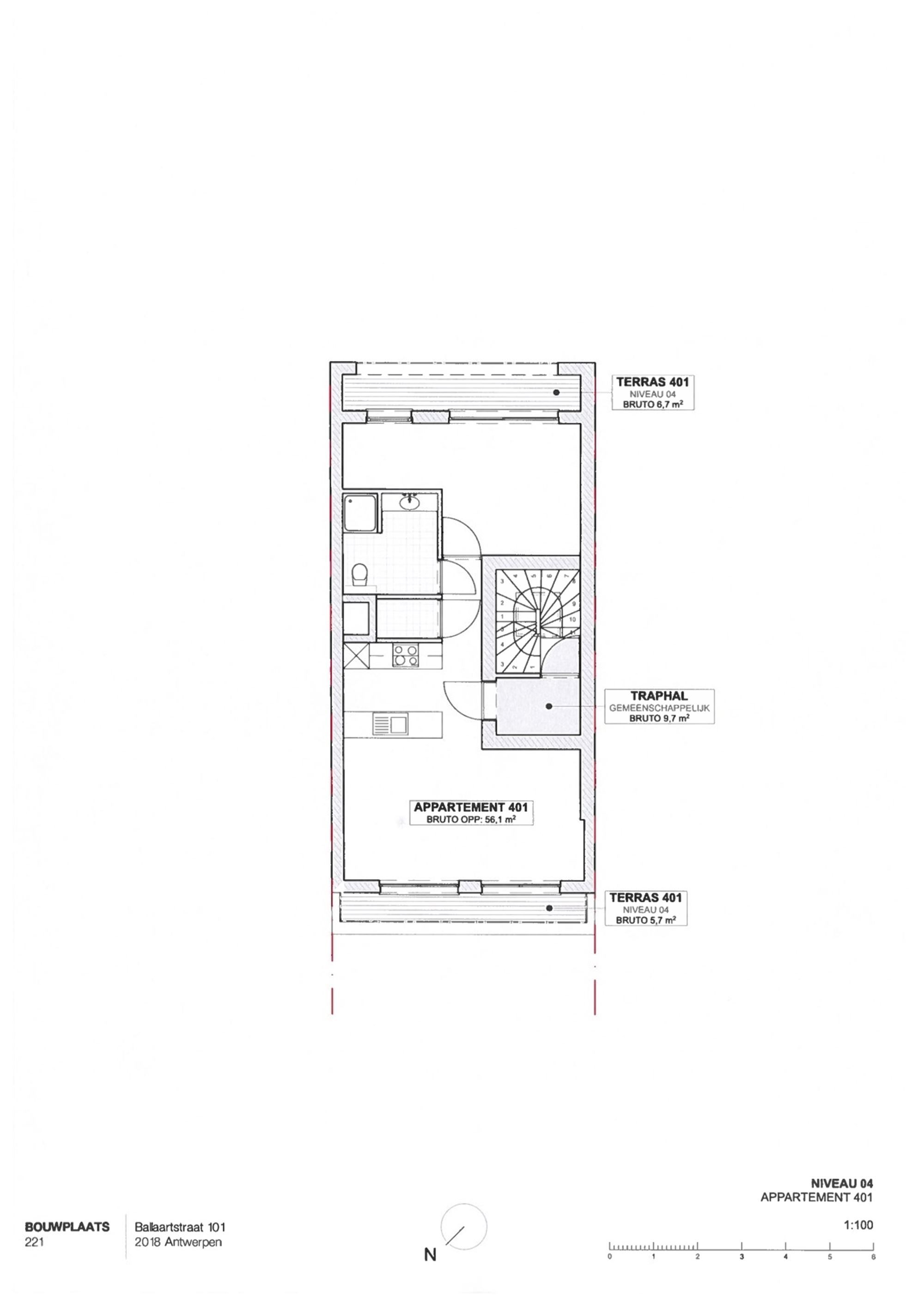 Prachtige penthouse met 2 terrassen en 1 slaapkamer foto 6