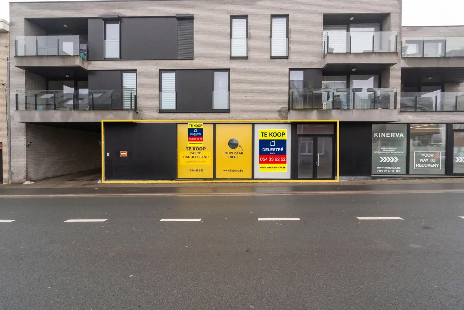 Nieuwbouw handelsruimte (123 m²) op toplocatie in centrum Halle foto {{pictureIndex}}