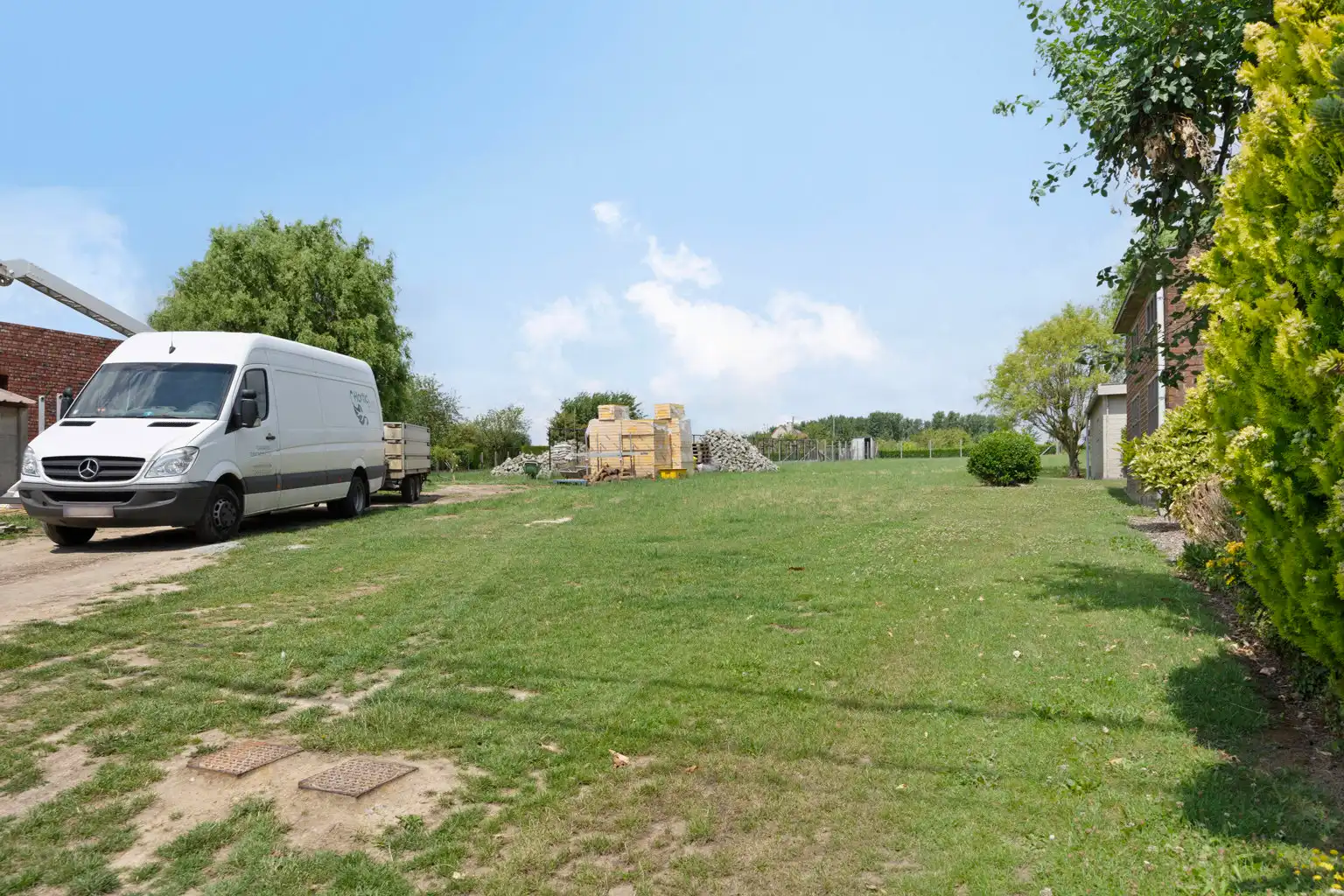 immo DAVID stelt voor: bouwgrond met achterliggende tuin foto 2