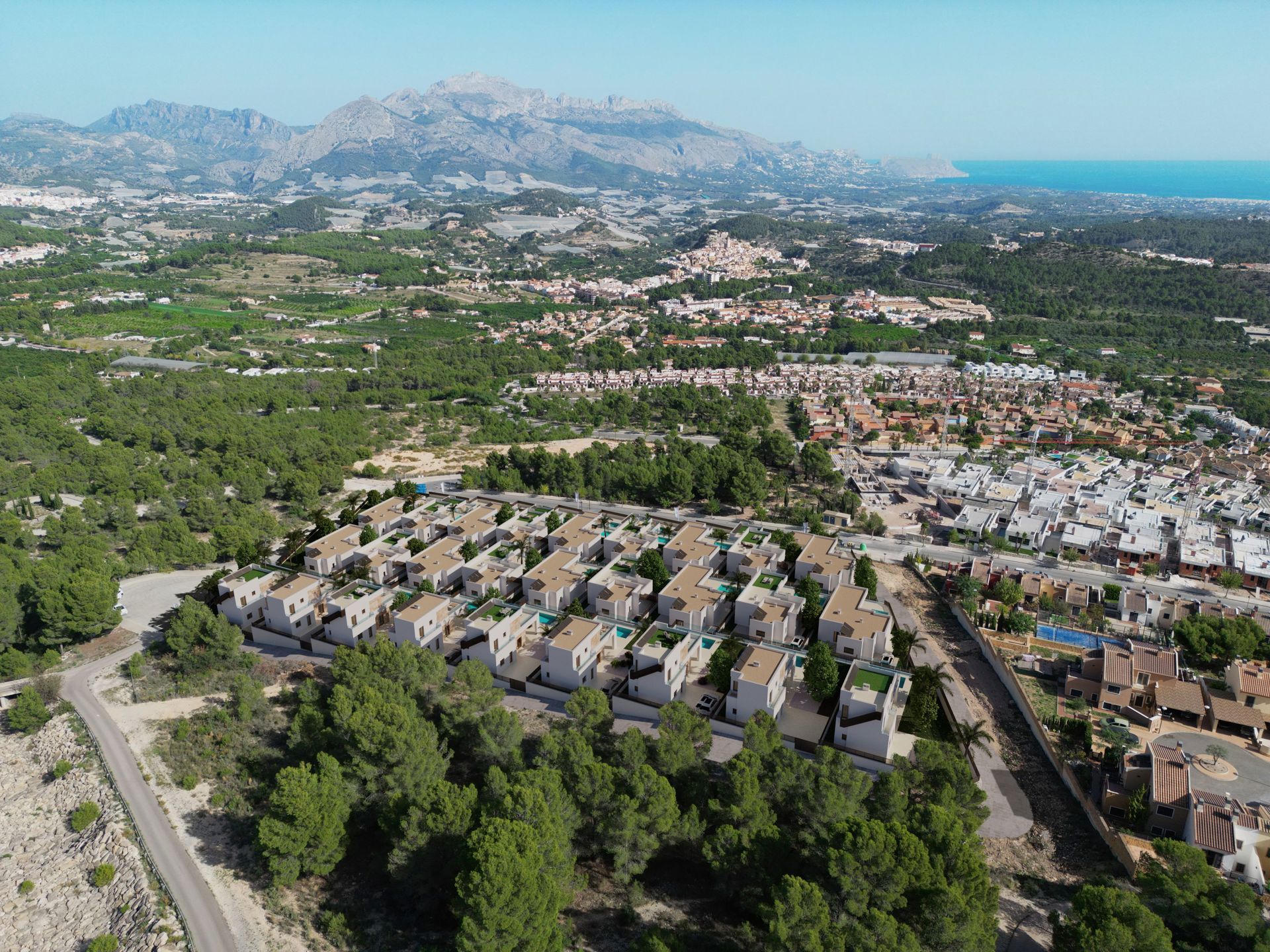 Spanje-Villa rustgevende locatie zeezicht-bergflank. foto 3
