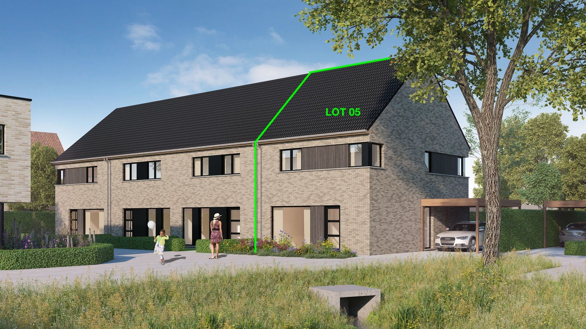 Moderne energiezuinige nieuwbouwwoning te Gistel foto {{pictureIndex}}