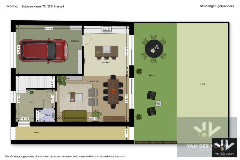 Volledig afgewerkte ruime, moderne nieuwbouwwoning met 3 ruime slaapkamers en een leefzolder (66 m²!) op een zeer goed bereikbare locatie te Tuilt (Kuringen) foto 5