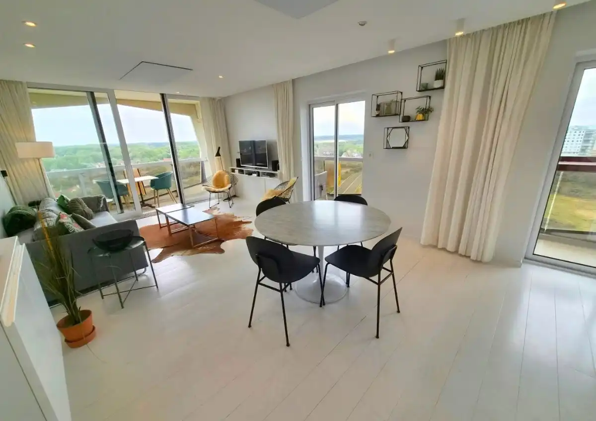HOEKAPPARTEMENT MET PANORAMISCH ZEEZICHT TE KOOP IN DE PANNE : foto 10