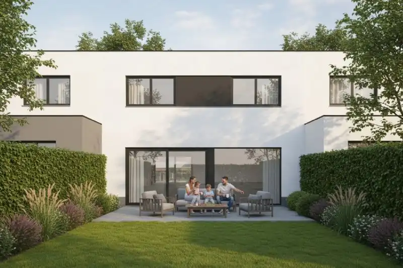 Nieuw te bouwen gesloten woning met vrije keuze van architectuur te Ieper. foto 2