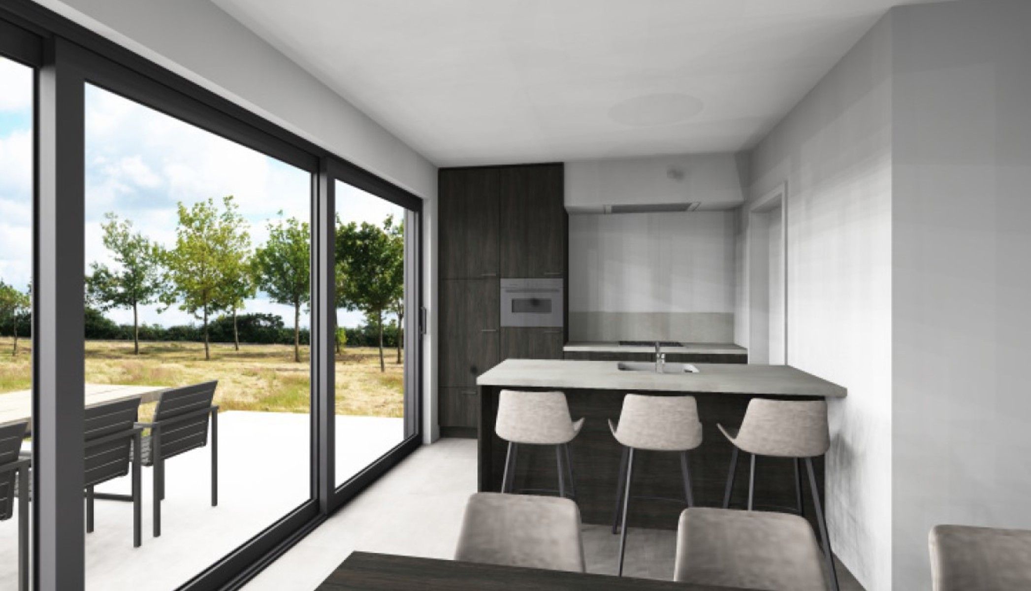 Halfopen woning met 3 slaapkamers en carport/fietsenberging op perceel van ca 320m² foto 2